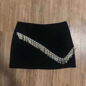 Forever 21 Black Skirt with Silver Embellishments